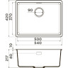 Мойка OMOIKIRI KATA 54-U-BL Artgranit/черный 4993410