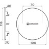 Декоративный элемент для корзинчатого вентиля в цвете OMOIKIRI IN 4957061