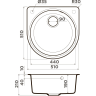 Мойка OMOIKIRI AKEGATA 51-DC Artgranit/темный шоколад 4993757